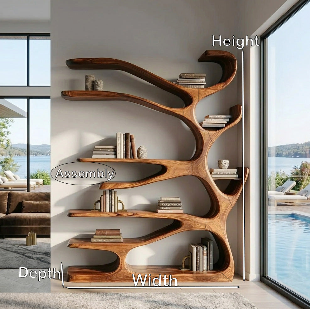 Rustic Wood Bookshelf For Home Furniture