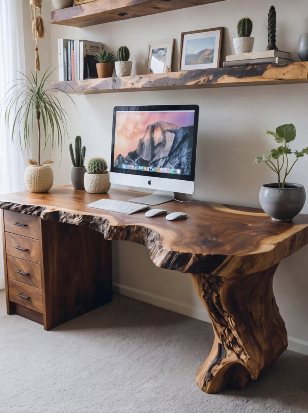 Handmade Live Edge Desk