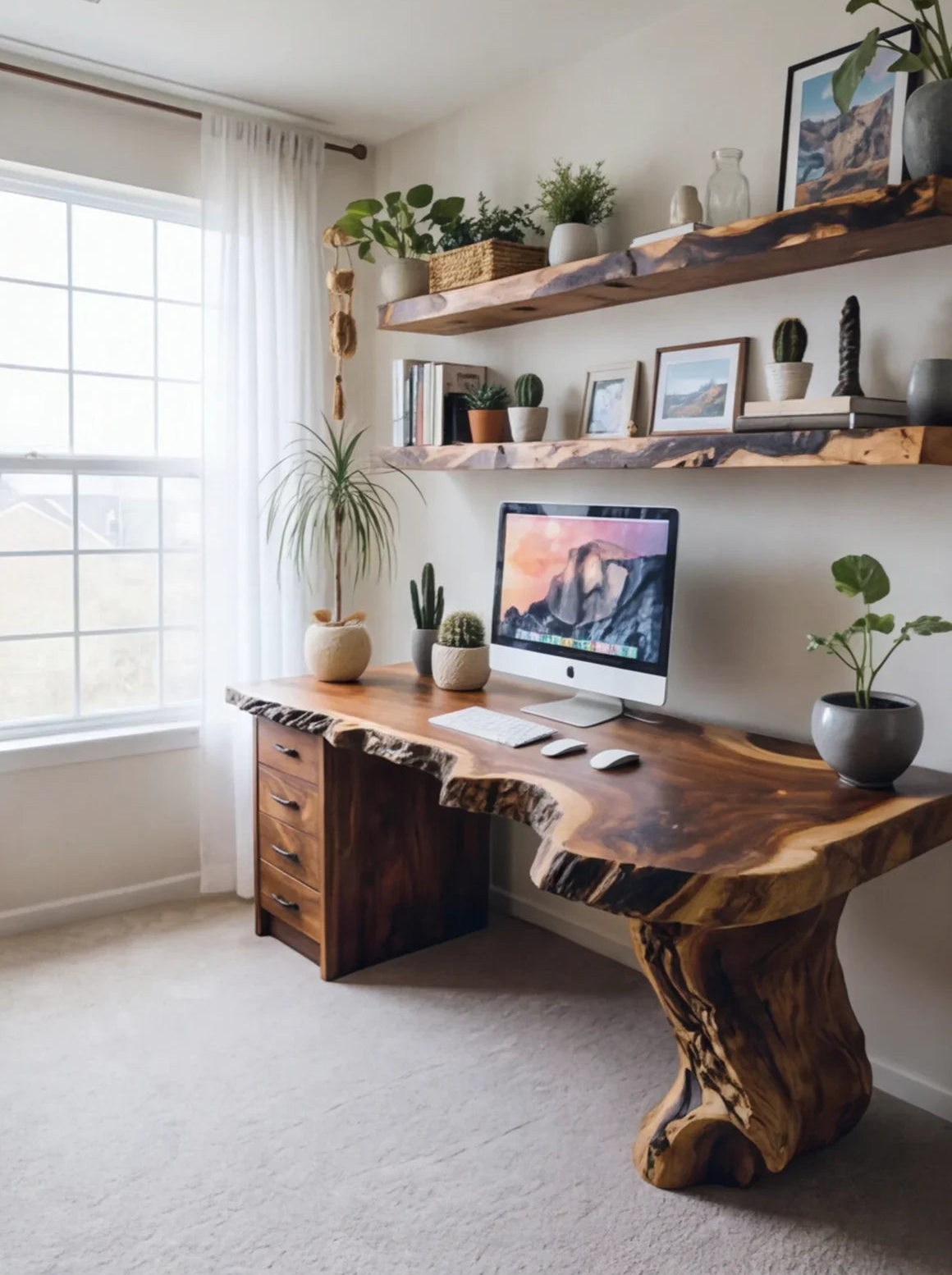 Handmade Live Edge Desk
