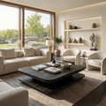 Minimalist Coffee Table Two Layers For Living Decor