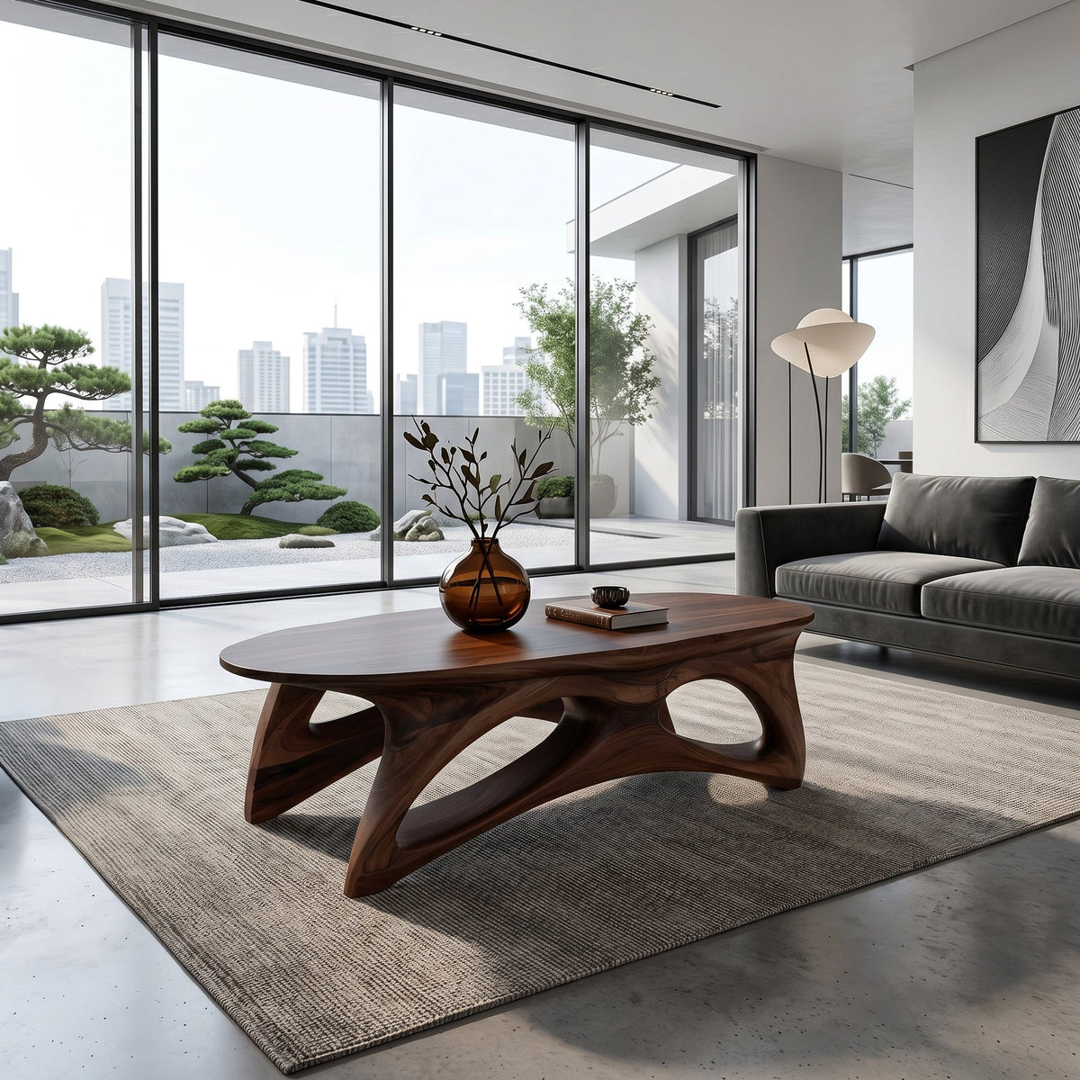 Organic Sculptural Coffee Table For Lounge Or Holiday Decoration