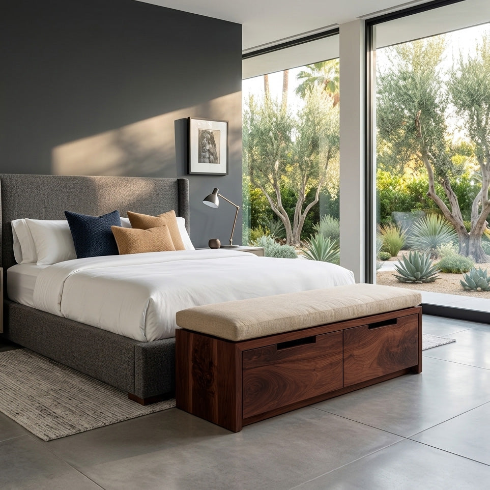 Minimalist Storage Bench Functional Design For Entryway