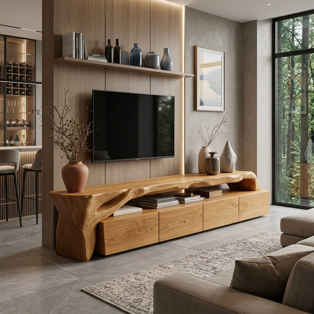 Modern TV Stand With Storage For Living Room