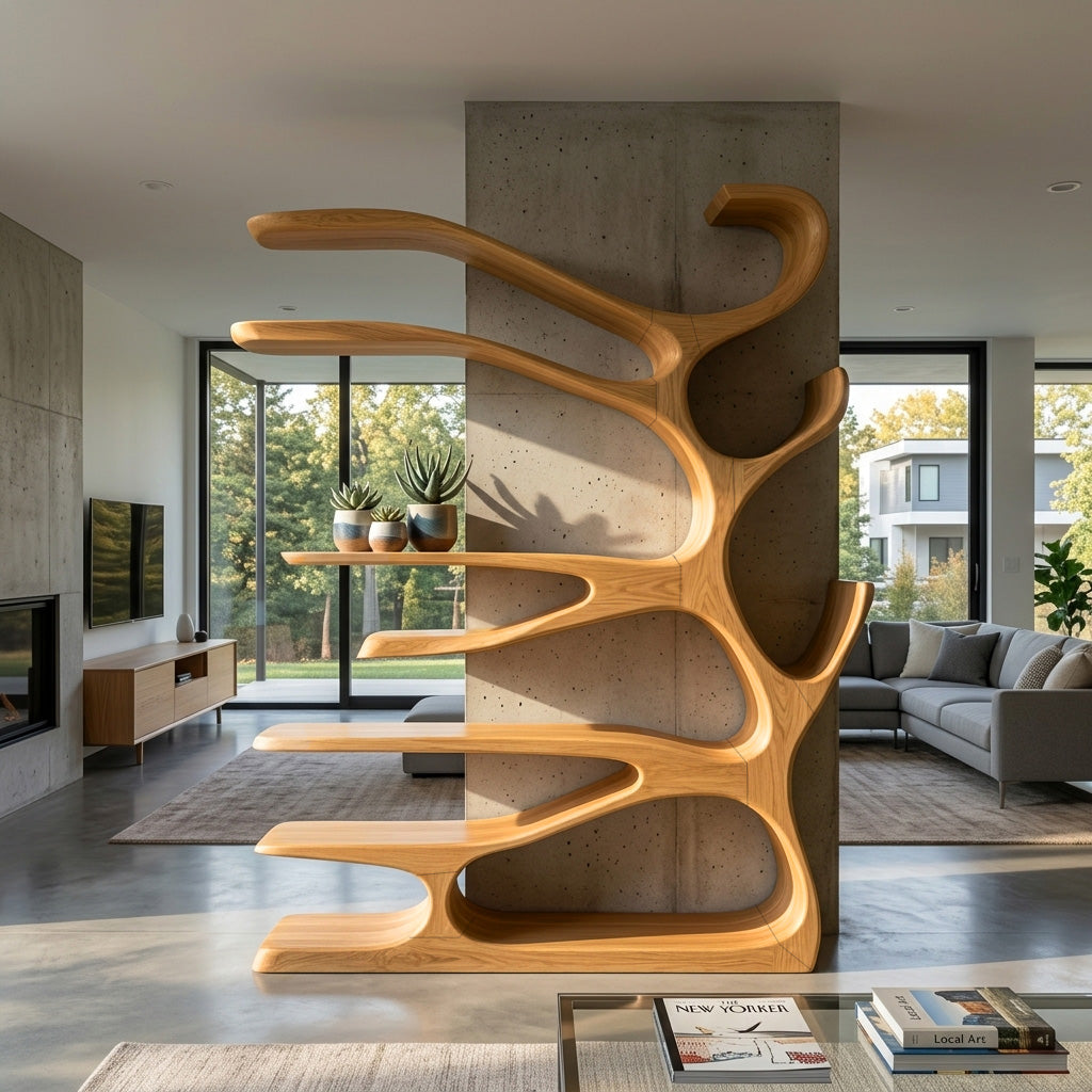 Rustic Wood Bookshelf For Home Furniture