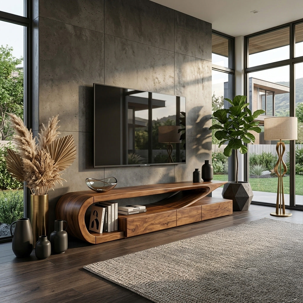 Minimalist TV Console For Living Room