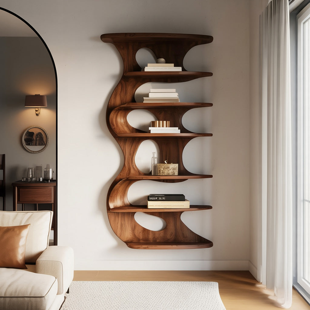 Modern Wall Mounted Bookshelf For Living Room