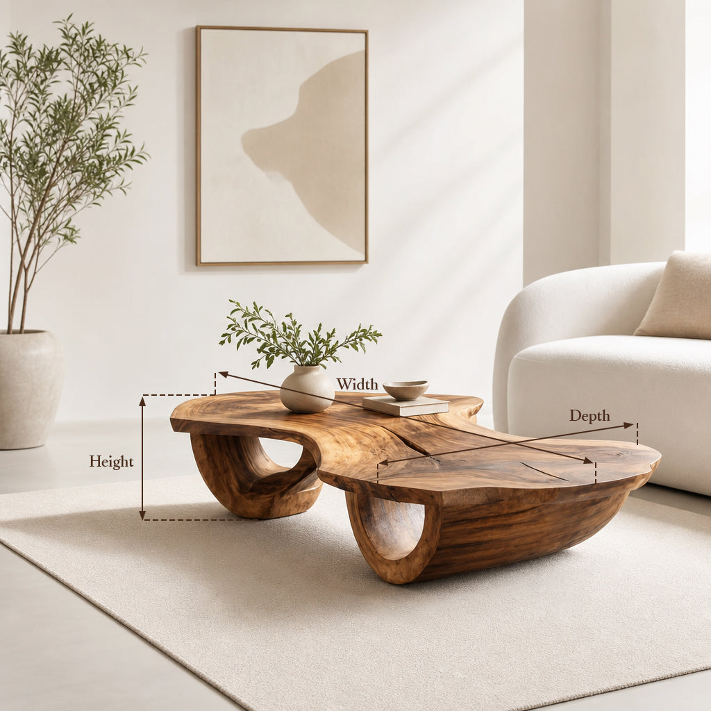 Rustic Reclaimed Wood Coffee Table With Shelf