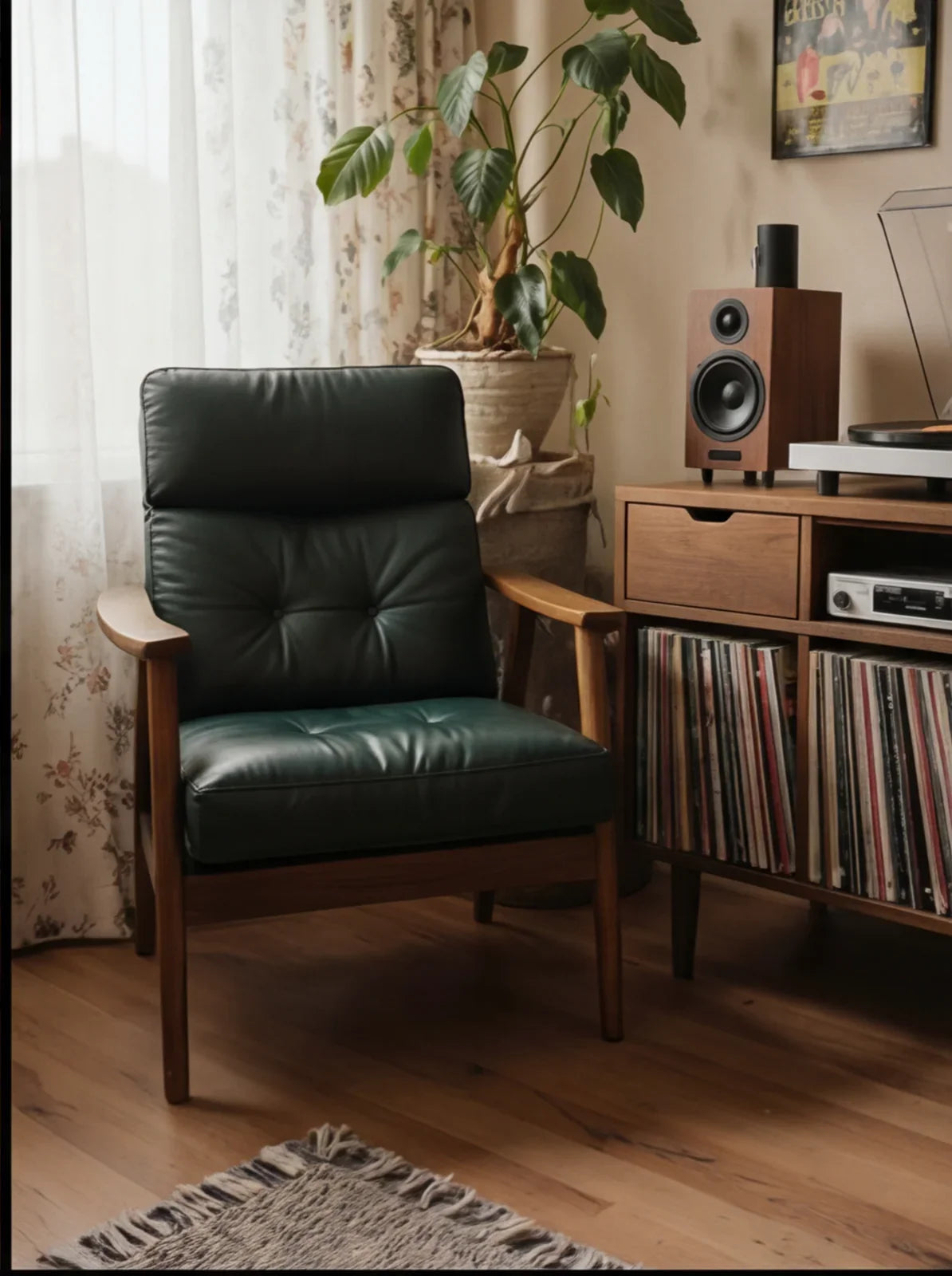 Handcrafted Record Player Stand