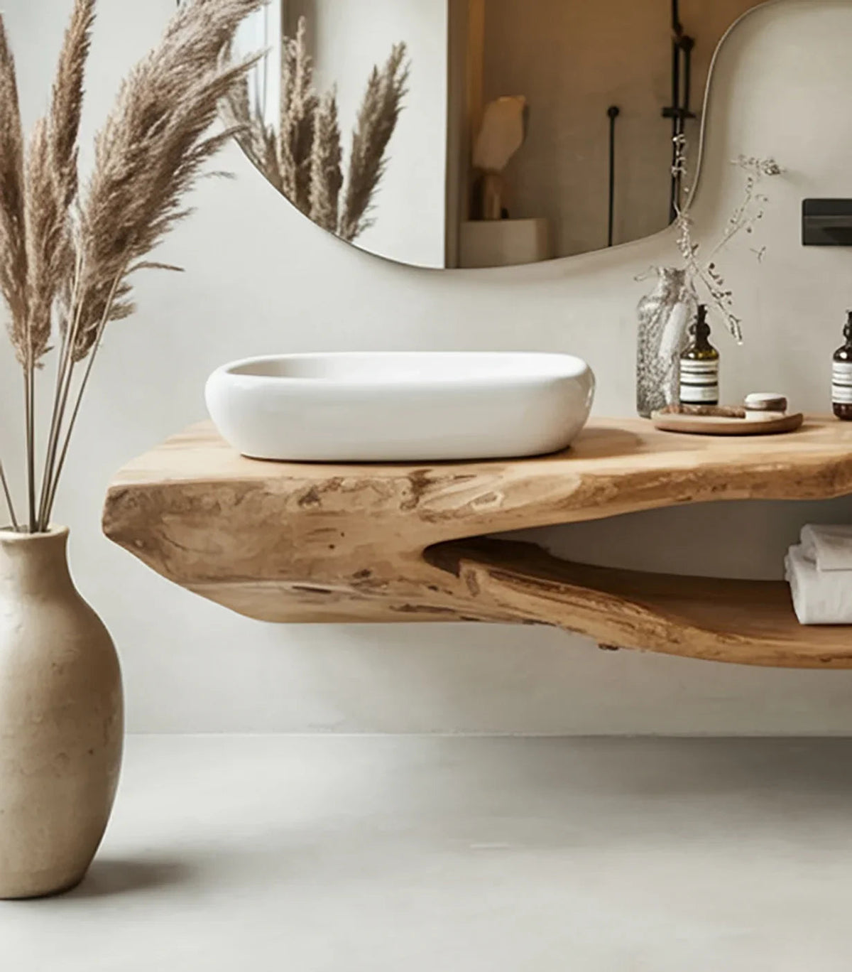 Rustic Floating Bathroom Vanity