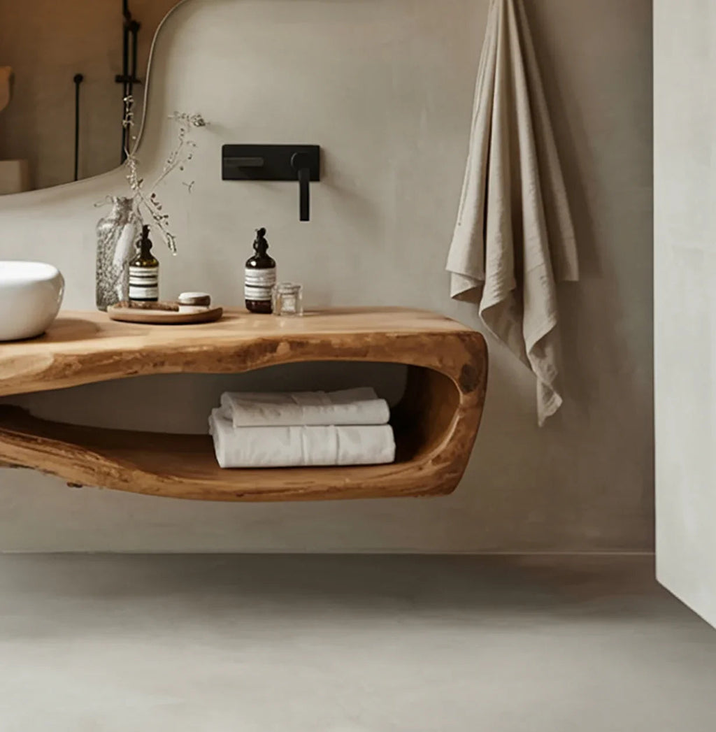 Rustic Floating Bathroom Vanity