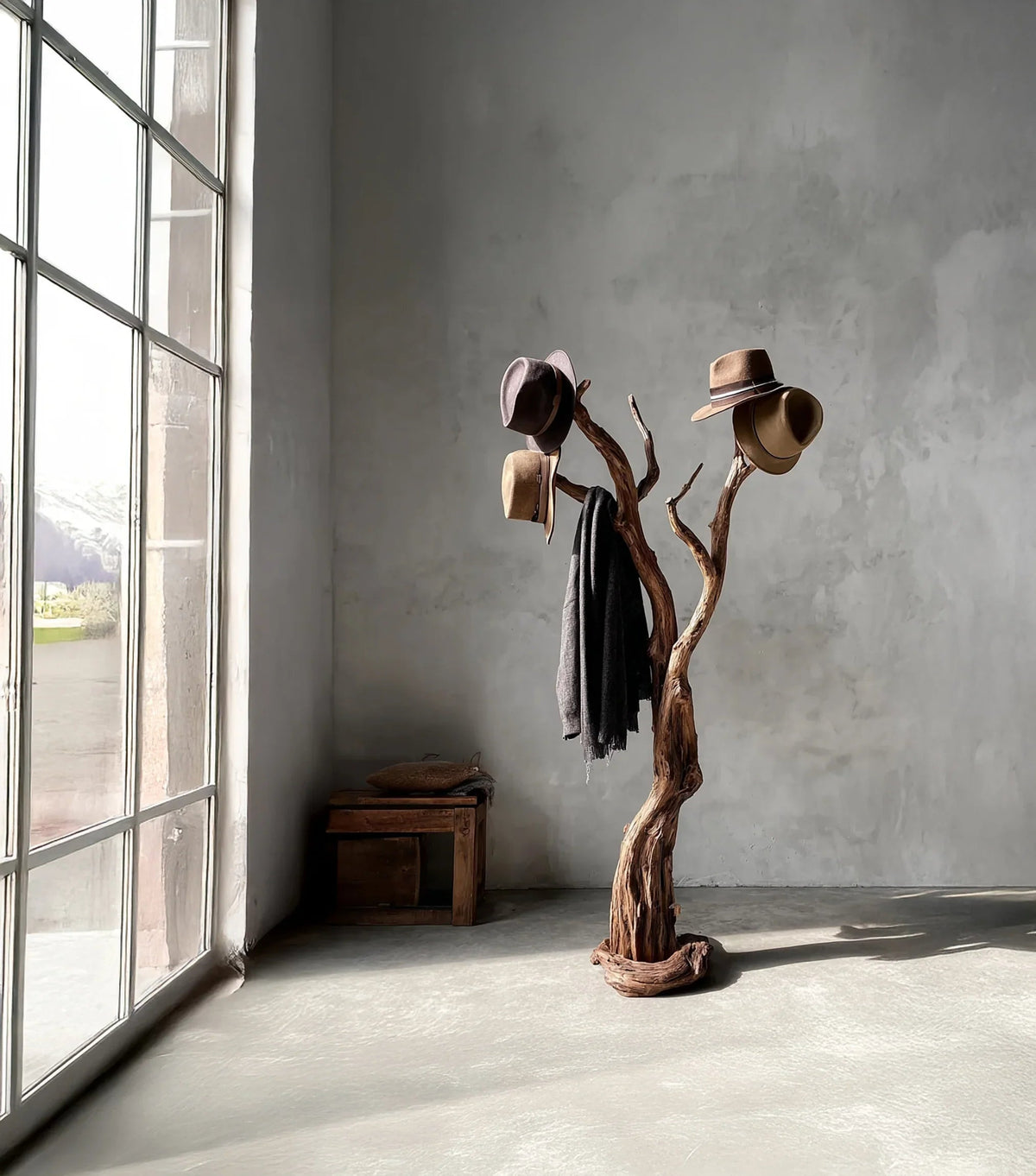 Natural Driftwood Coat Rack