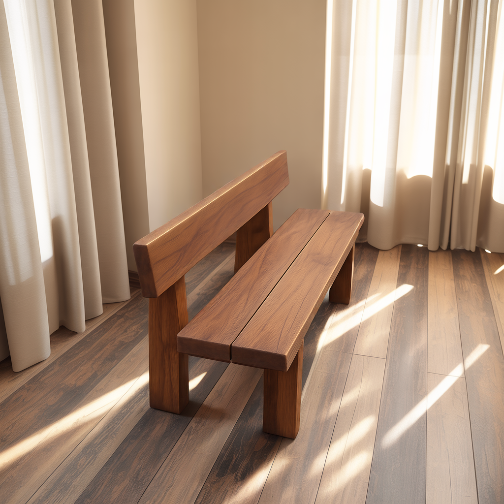 Minimalist Outdoor Garden Bench For Patio Balcony Courtyard