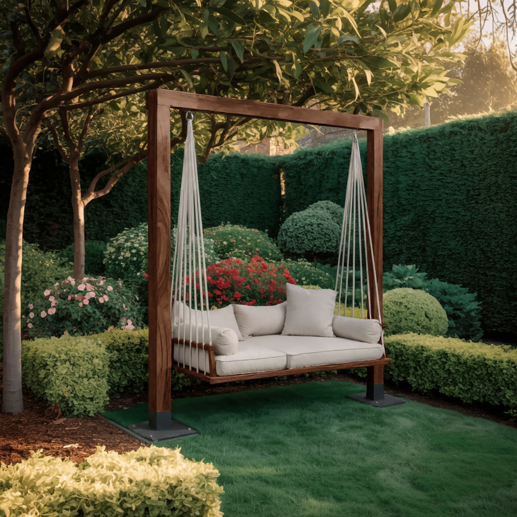 Modern Outdoor Daybed Swing For Poolside Or Garden