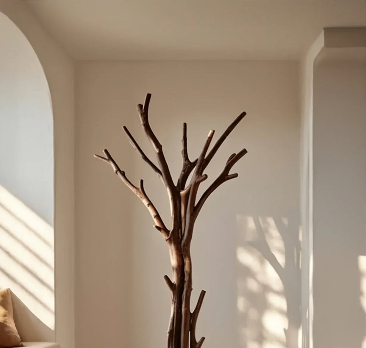Rustic Tree Branch Coat Rack