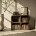 Solid Wood Vinyl Record Storage Cabinet